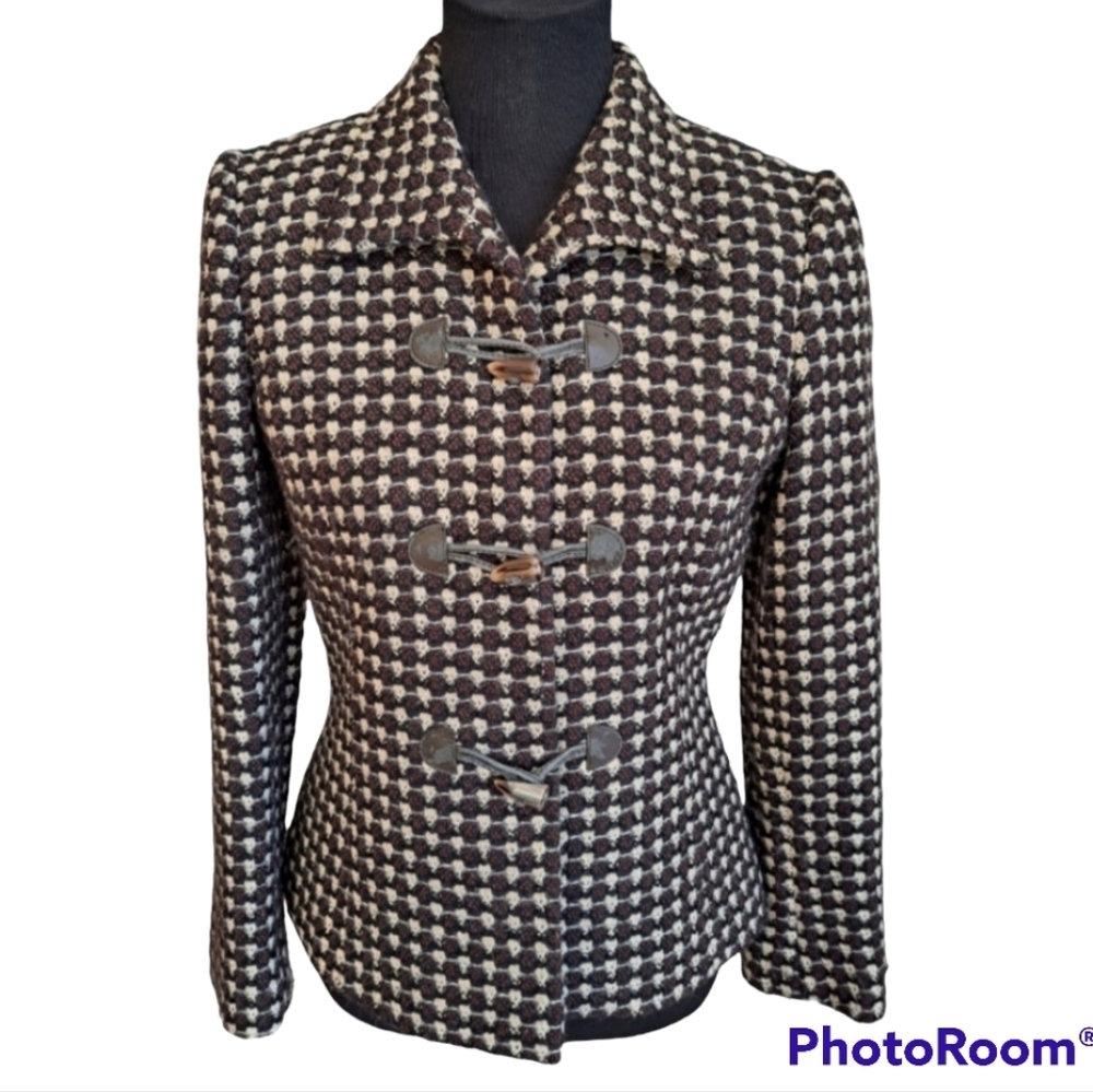 Tahari Houndstooth Blazer